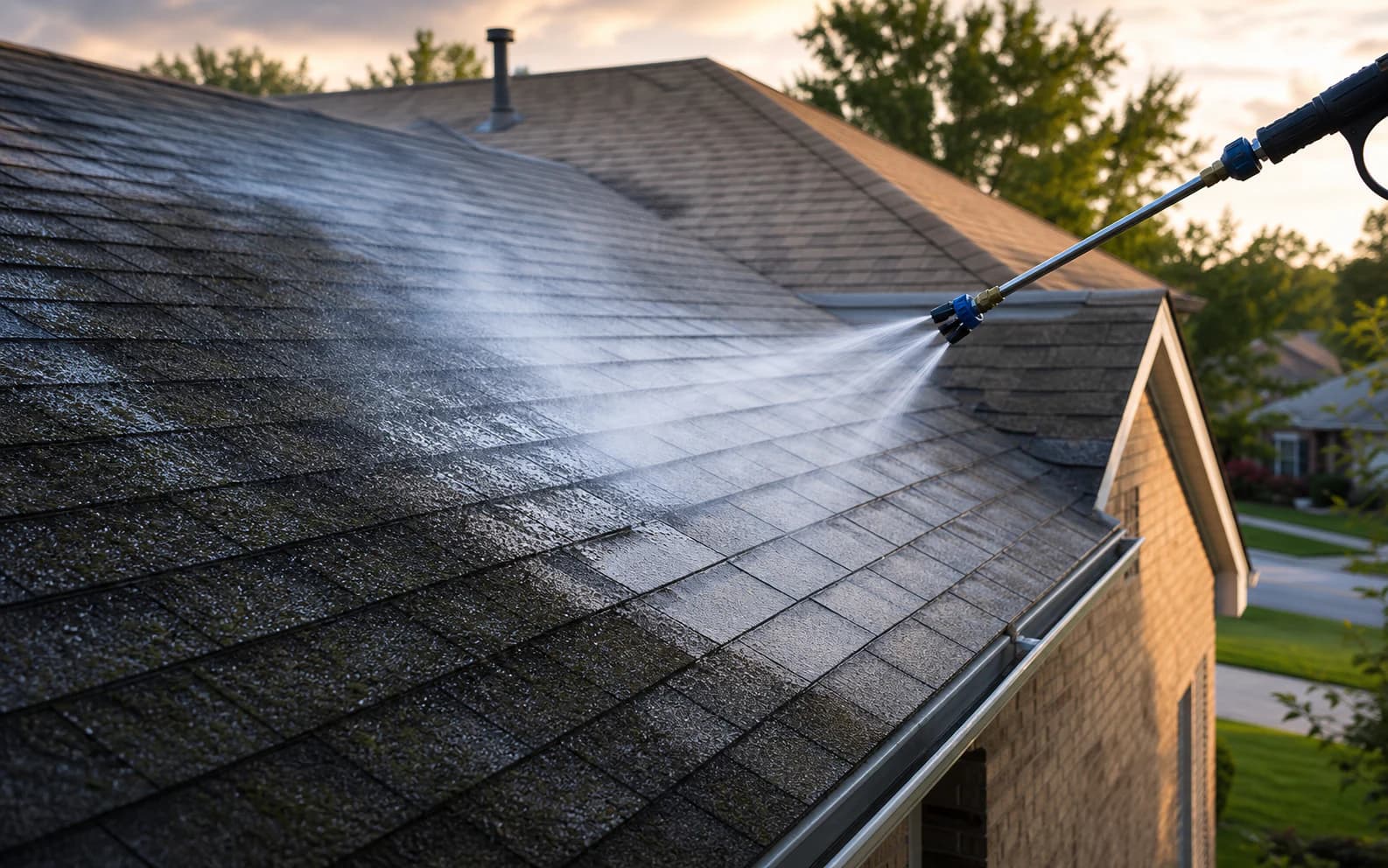 Roof Soft Washing in Tulsa